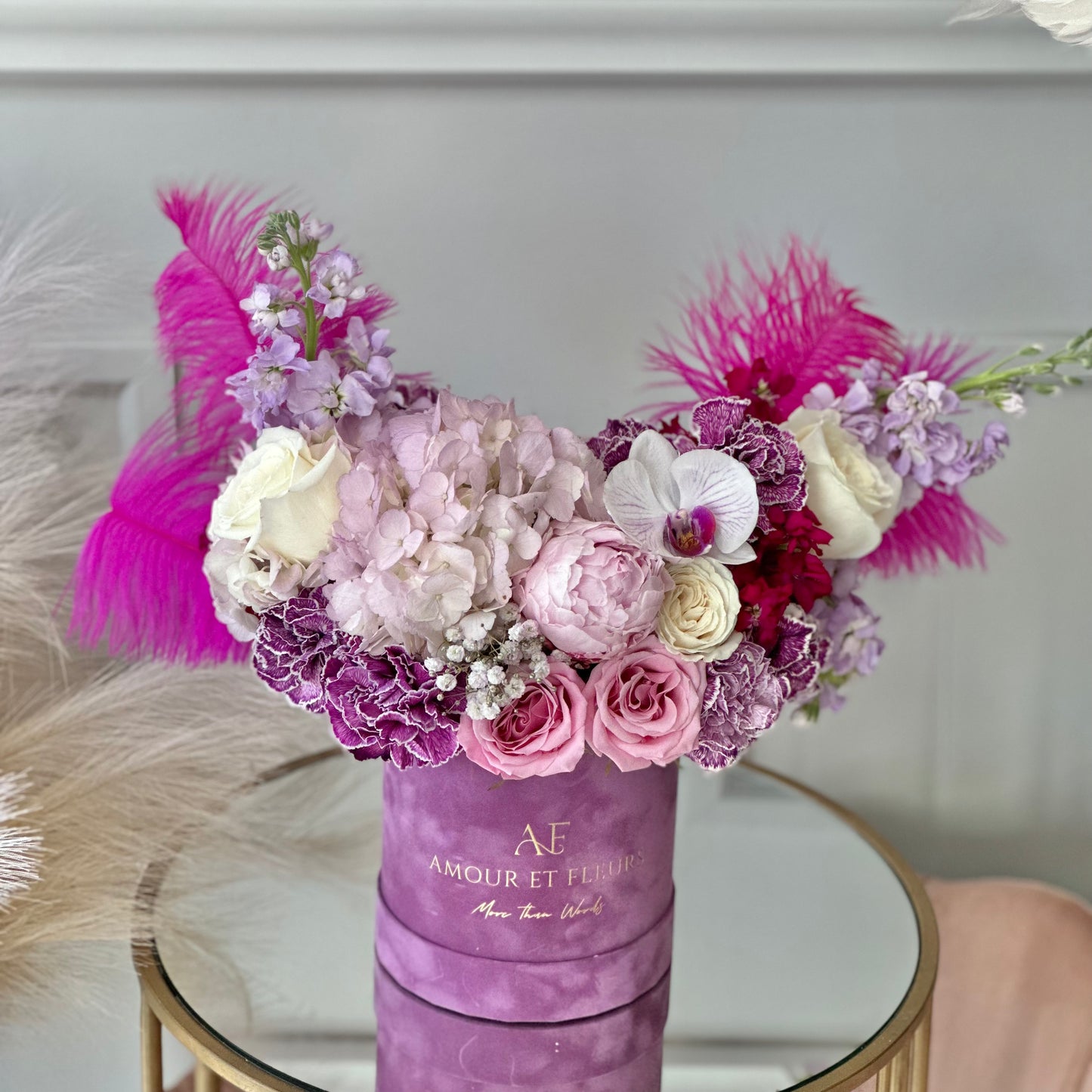 J'aime le Violet Floral Arrangement
