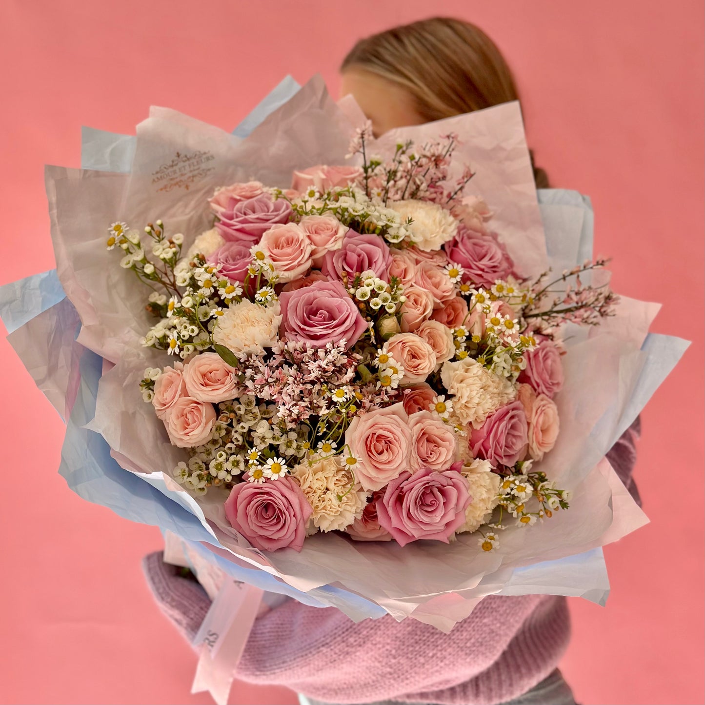 Blossom Bouquet, pink mixed flower bouquet