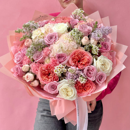 Allure Bouquet, pink flower bouquet