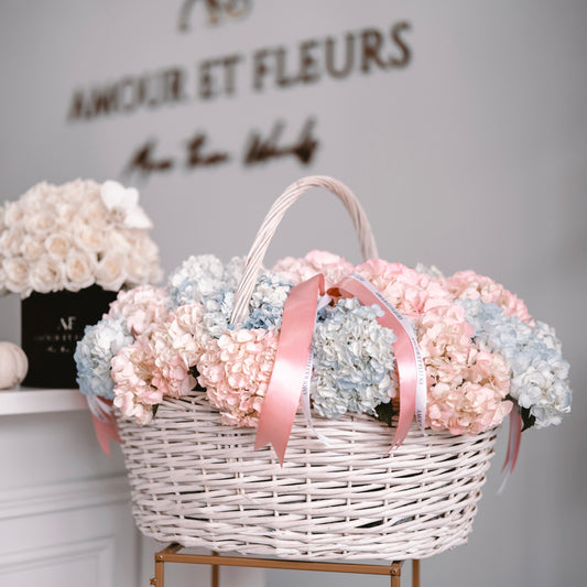 Hydrangea XL Basket Floral Arrangement