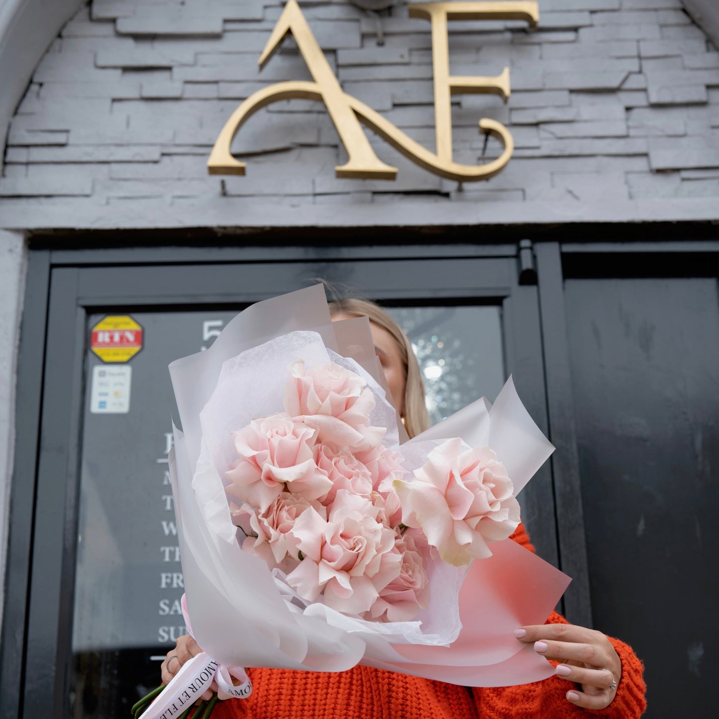 VD Pink French Roses Bouquet