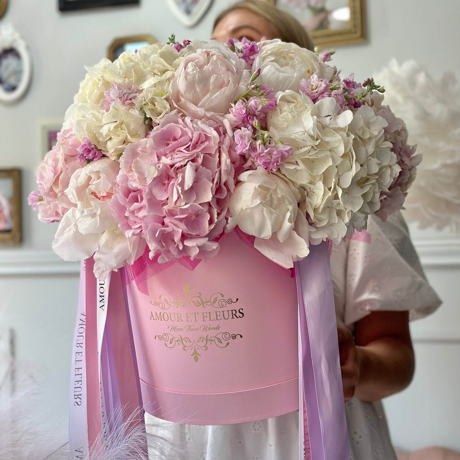 As Pretty As She Floral Arrangement, flower box
