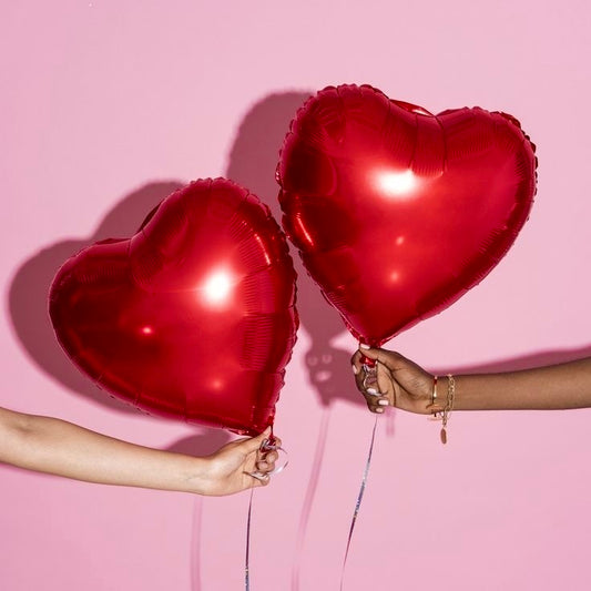 Buch of 5 Heart Balloons