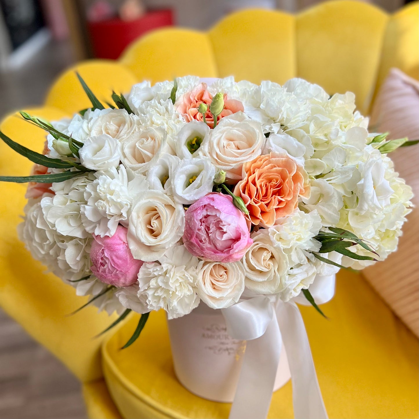 Royal petite Floral Arrangement , pink peony