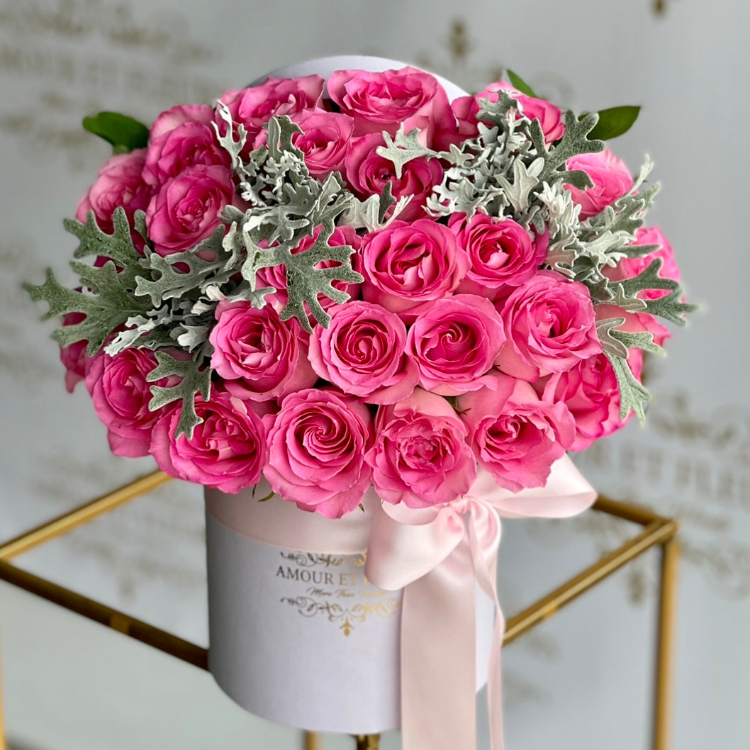 Georgetta Floral Arrangement, pink roses