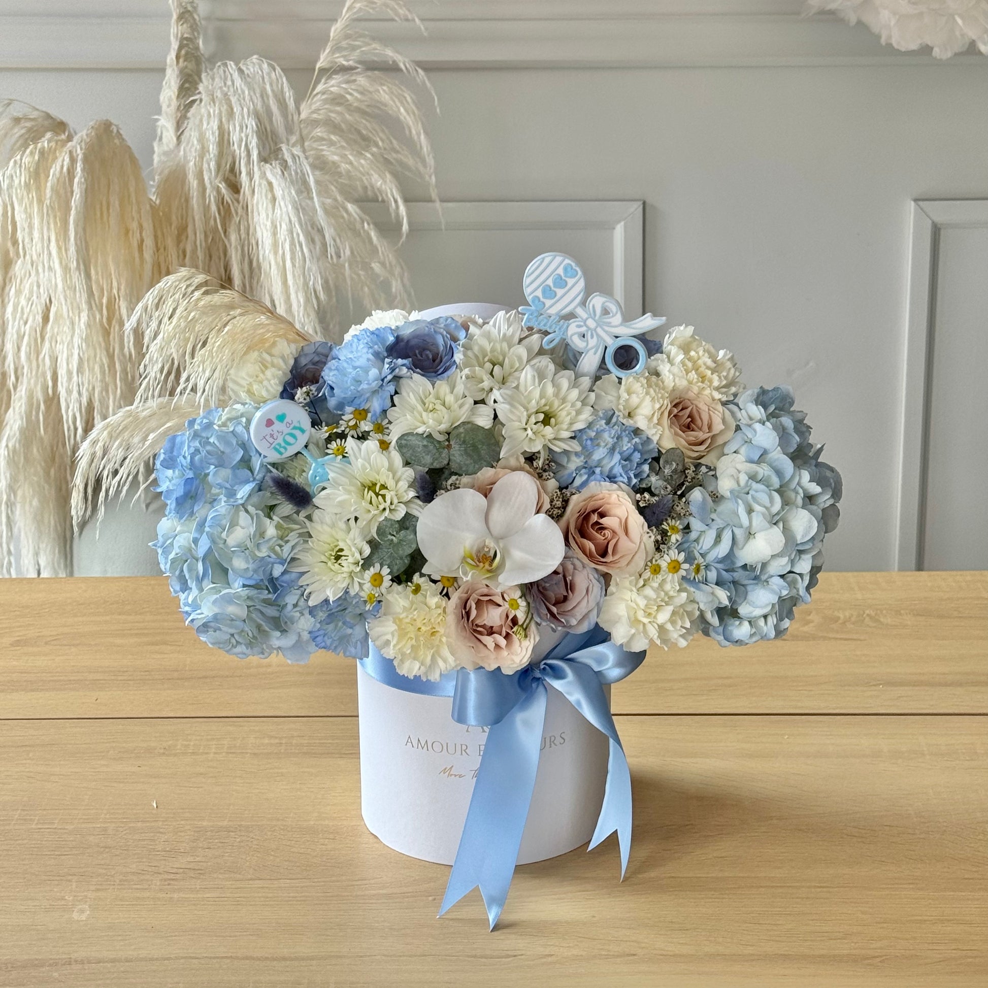 Welcome Baby Boy Floral Arrangement