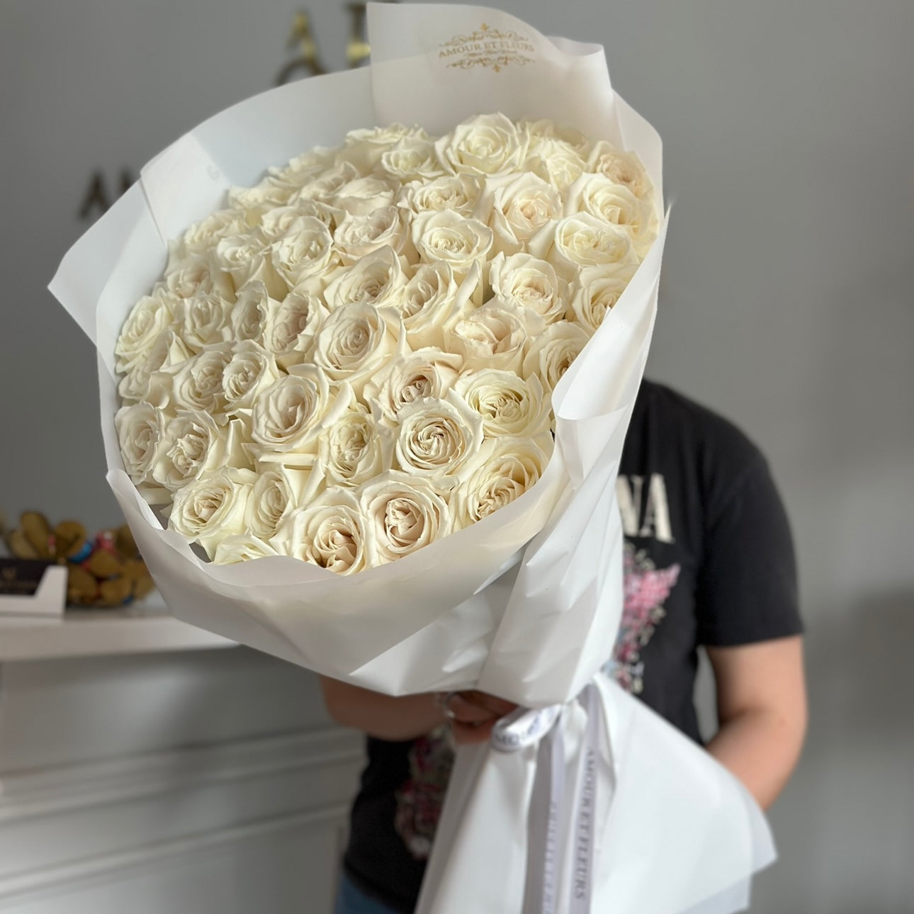 50 Roses Bouquet โ Amour Et Fleurs