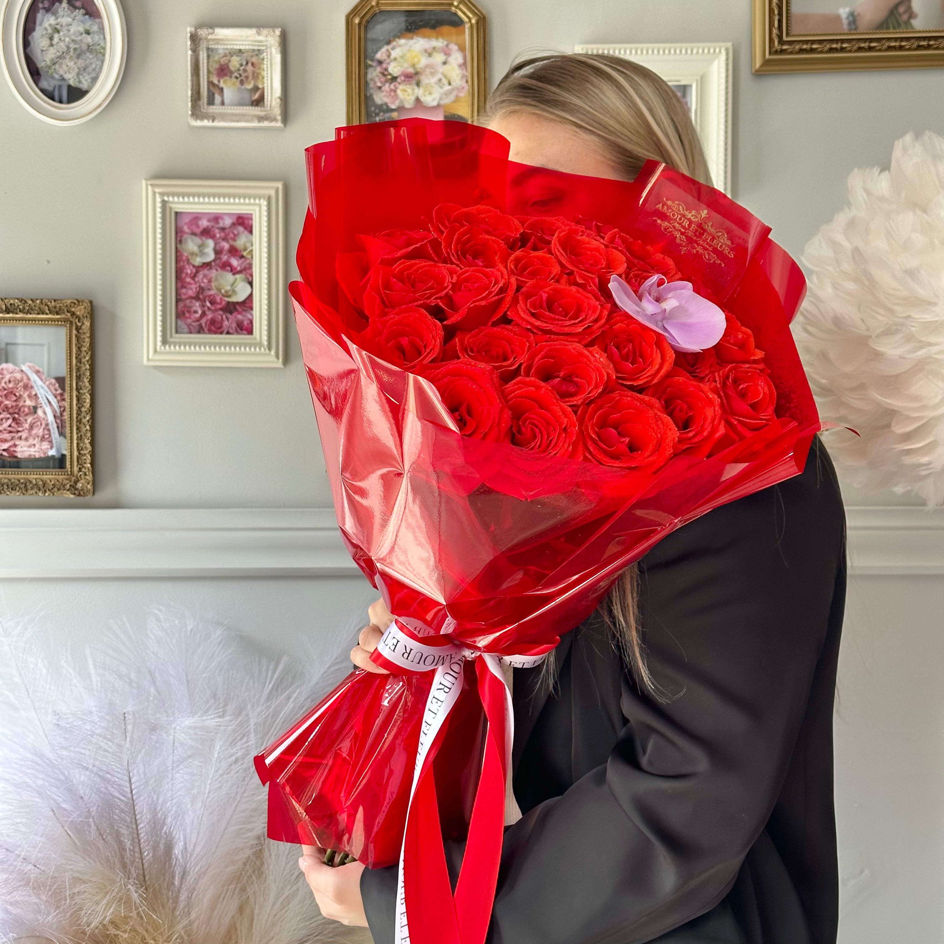 25 Roses Bouquet – Amour Et Fleurs